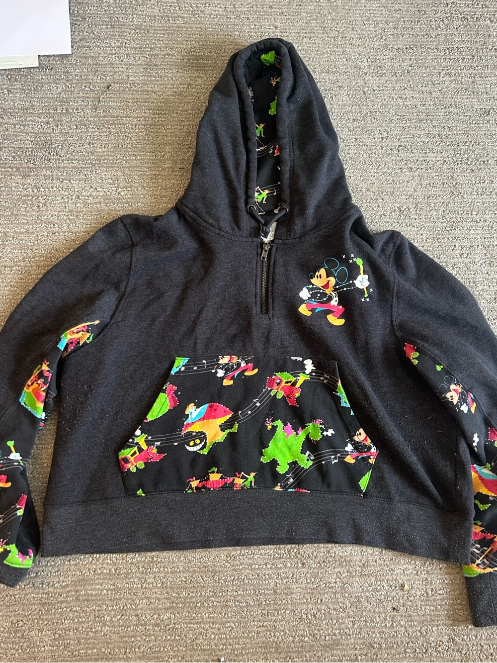 Disney Main Street electrical parade cropped hoodie